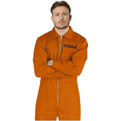 Men's Orange Prisoner Jumpsuit