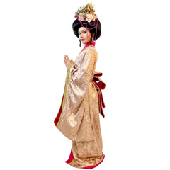 Luxurious Pink Kimono Adult Costume w/ Obi