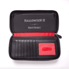 Michael Myers Crossed Knives Zip Around Wallet