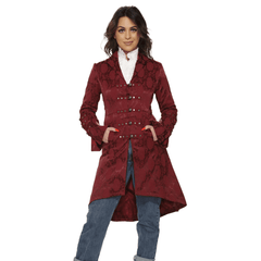 Military Style Brocade Women's Pirate Coat