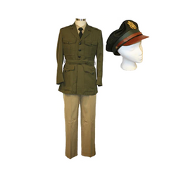 WWII Military Officer Uniform High End Adult Costume