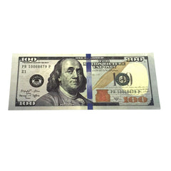 Money Prop - New Style $100's Crisp New $10,000 Full Print Stack