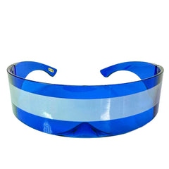 Futuristic Retro Wrap Around Shield Sunglasses