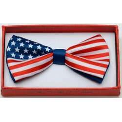 New USA Flag Bow Tie