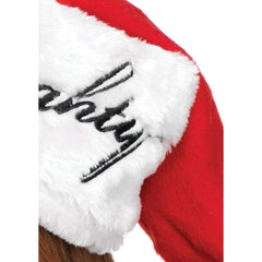 Nice/Naughty Reversible Plush Santa Hat