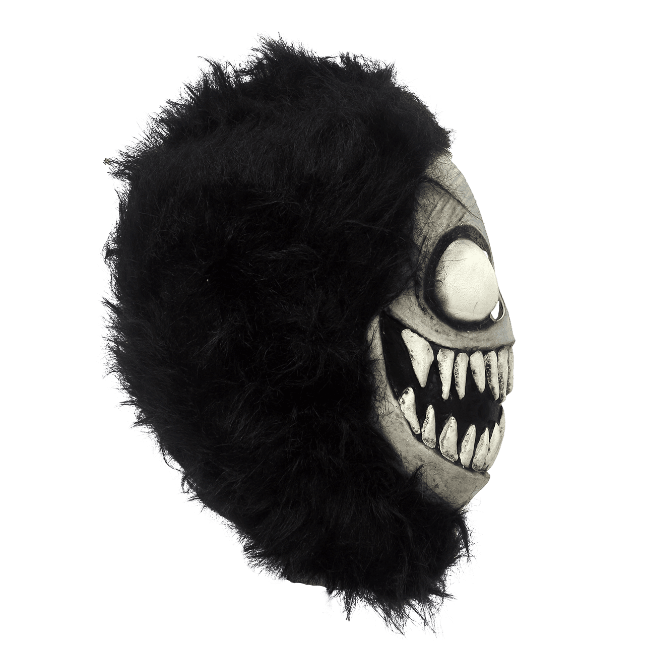 Nightmare Creature Latex Mask w/ Hair