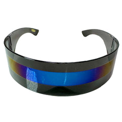 Futuristic Retro Wrap Around Shield Sunglasses