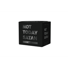 Not Today Satan Black Mug