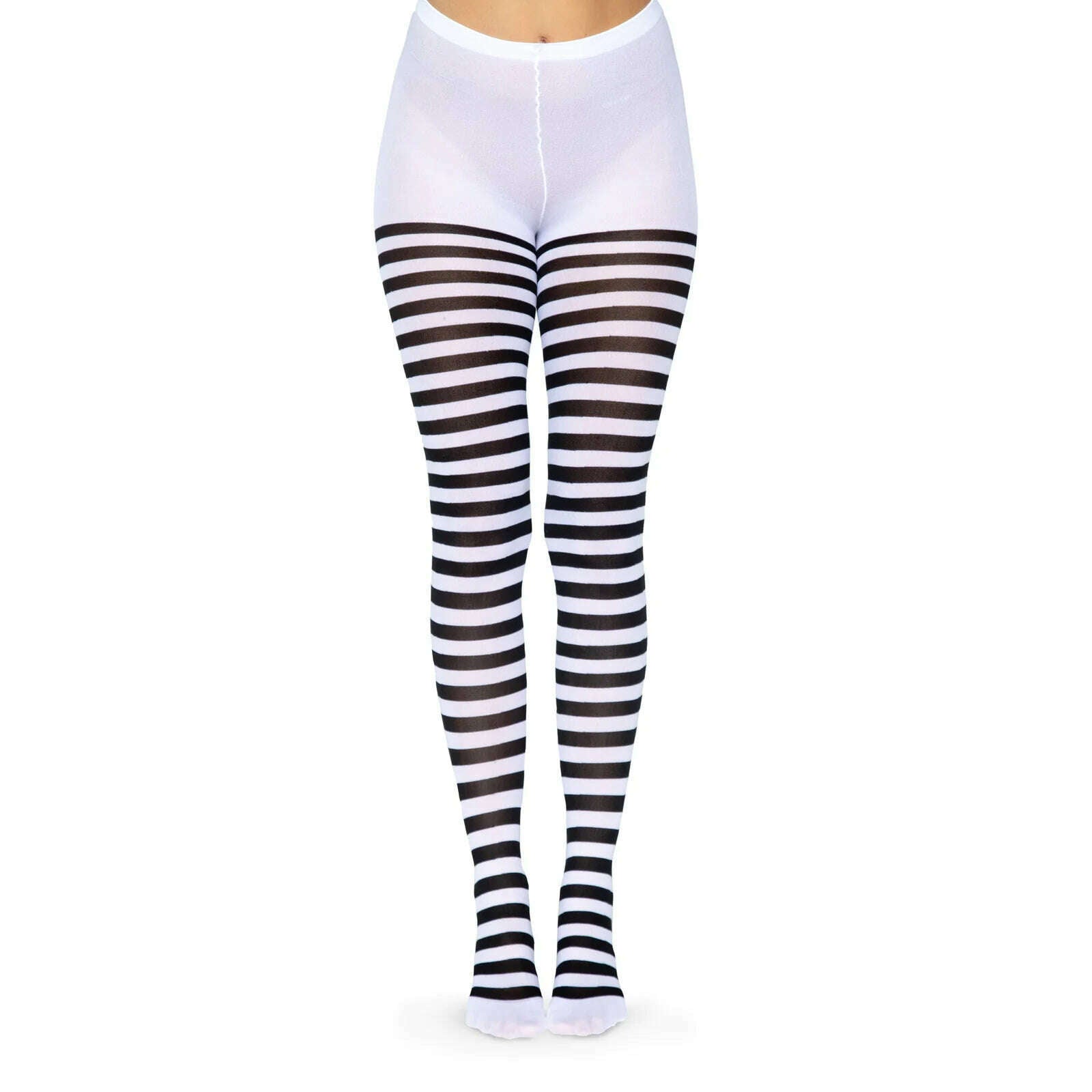 Nylon Striped Tights