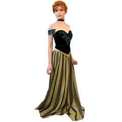 Fairytale Frozen Princess Anna Inspired Coronation Dress w/ Choker