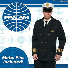 Officially Licensed PAN AM® Pilot Adult Costume