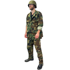 Original Military Jungle Camoflauge Uniform Adult Costume