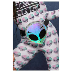 Out Of This Galaxy Holographic Alien Bum Bag