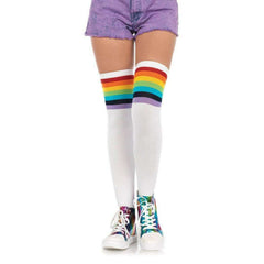 Over the Rainbow Opaque Thigh Highs