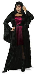 Mysterious Hooded Vampire Women's Plus Size Costume