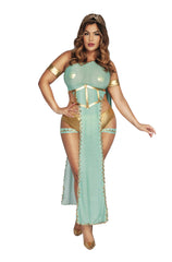 Seafoam Grecian Goddess Women's Plus Size Sexy Costume