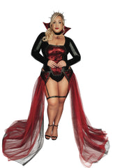Coffin Queen Vamp Women's Plus Size Sexy Costume