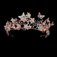 Pastel Butterfly Cherry Blossom Tiara