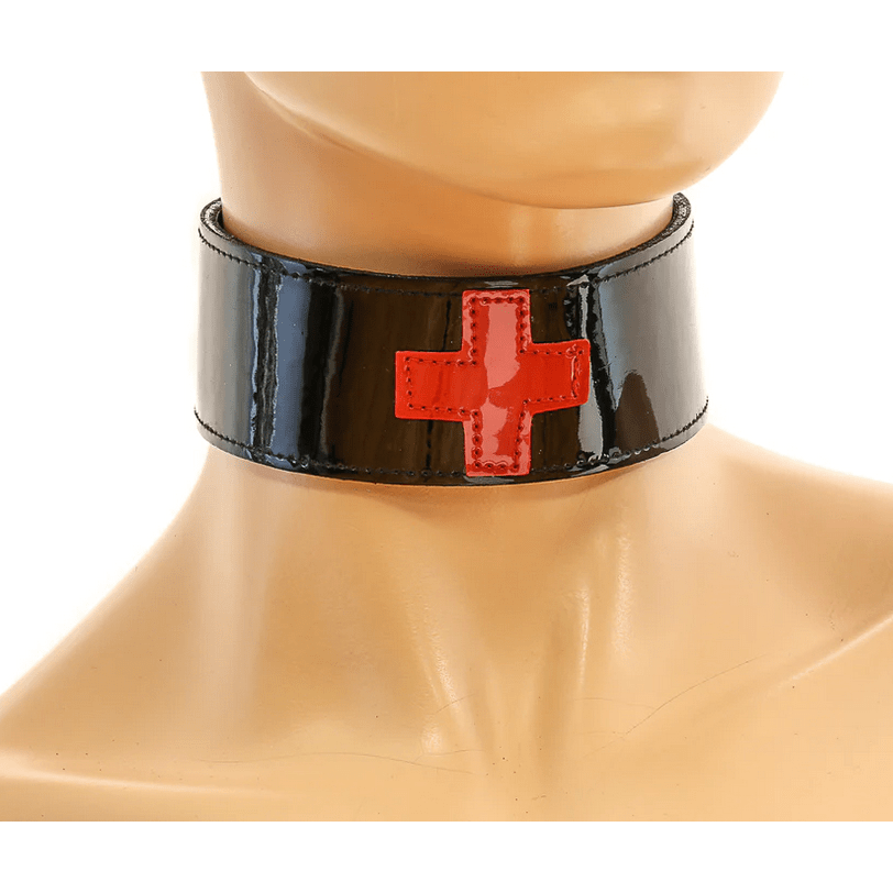 Patent Cross Collar Choker