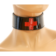 Patent Cross Collar Choker