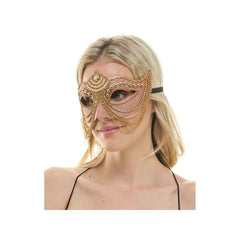 Pearly Chained Venetian Mask