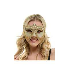 Pearly Chained Venetian Mask