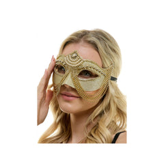 Pearly Chained Venetian Mask