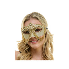 Pearly Chained Venetian Mask