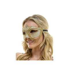 Pearly Chained Venetian Mask