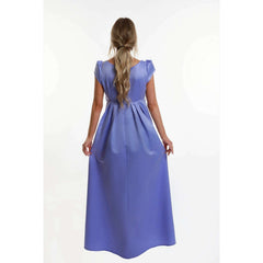 Periwinkle Blue Regency Adult Puffy Sleeve Dress