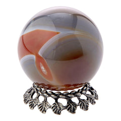 Leaf Flourished Crystal Ball Holder