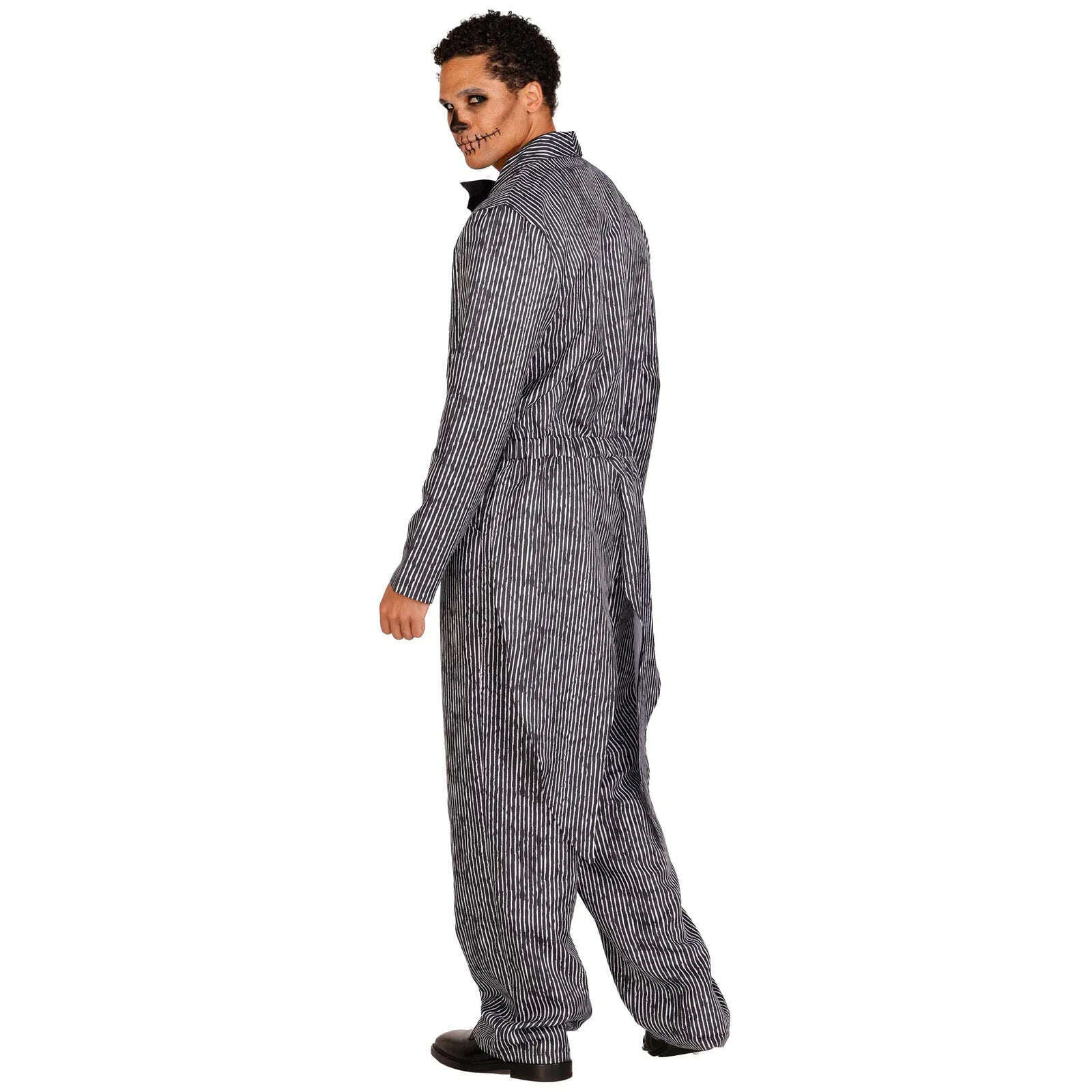 Pinstriped Tux Jumpsuit Men's Costume