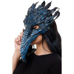 Plague Doctor Blue Devil Mask