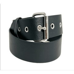 Plain Black Leather Belt