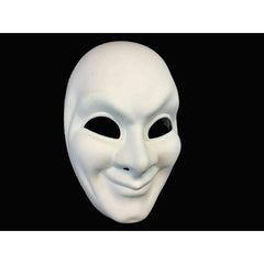 Plastic Full Face White Mask