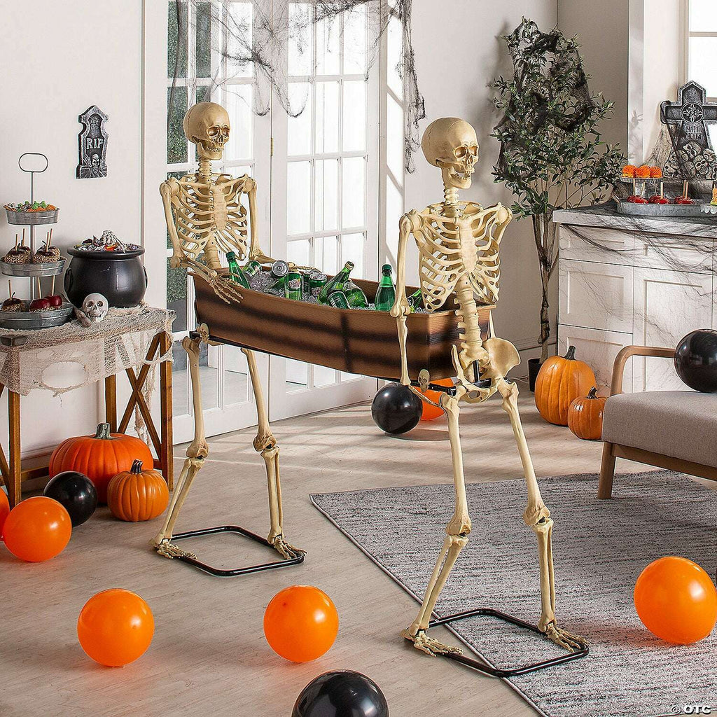 Fun Express Large Posable Skeleton With Santa Outfit – 3-Piece Halloween Decor - View #2