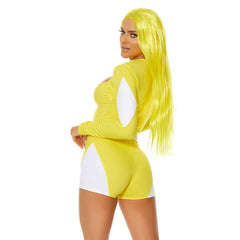 Power Move Sexy Yellow Superhero Women's Costume