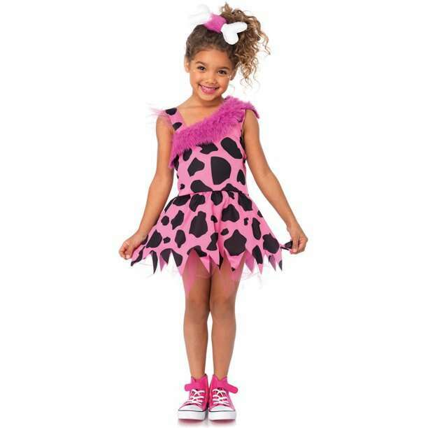 Prehistoric Pebbles Cave Girl Kids Costume