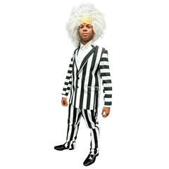 Premium Beetlejuice Inspired Striped Suit Adult Costume