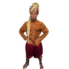 Premium Burnt Orange Sultan Adult Costume