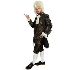 Premium Colonial Brown History Adult Costume