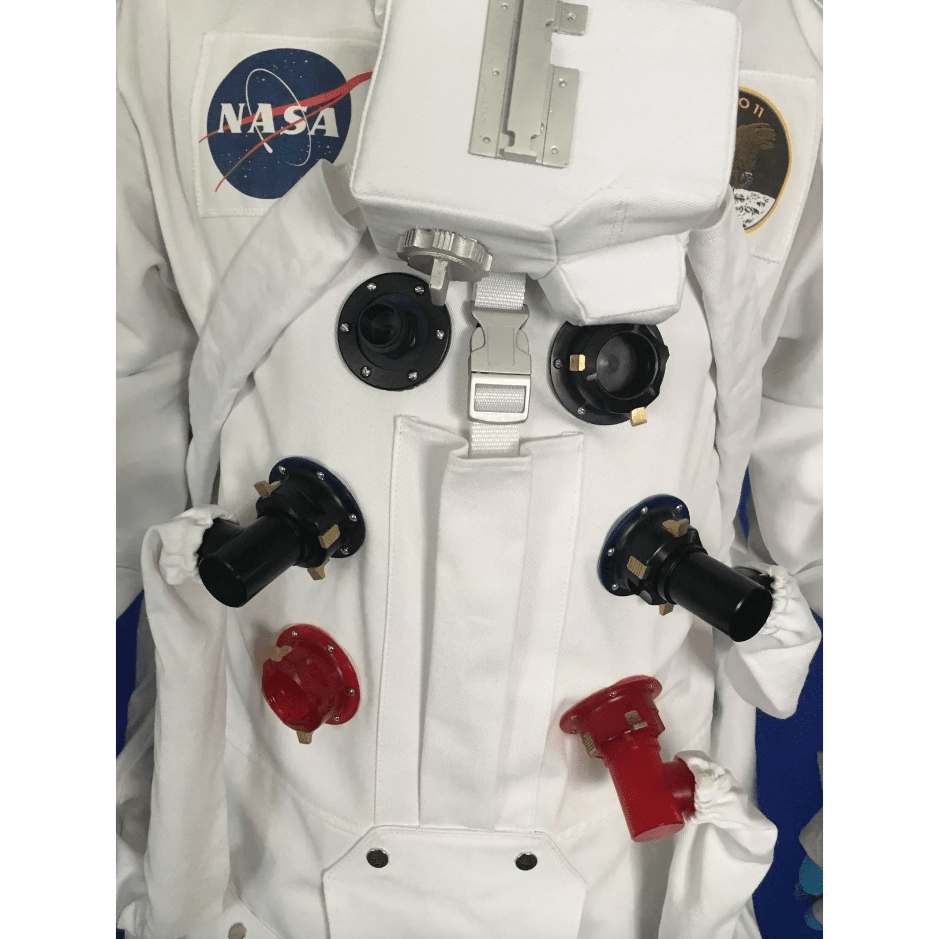 Realistic Nasa Mask Premium Realistic White Astronaut Adult Costume & Smoked Tinted Visor ...