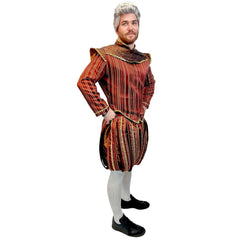 Premium Terracotta Medieval Regal Lord Men's Costume