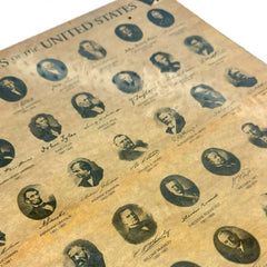 Presidents of the United States Historical Document Poster