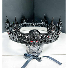 Prince Of Darkness Metal Skull Crown