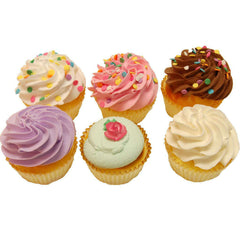 Prop Cupcakes Assorted Food Display - 6 PIECES