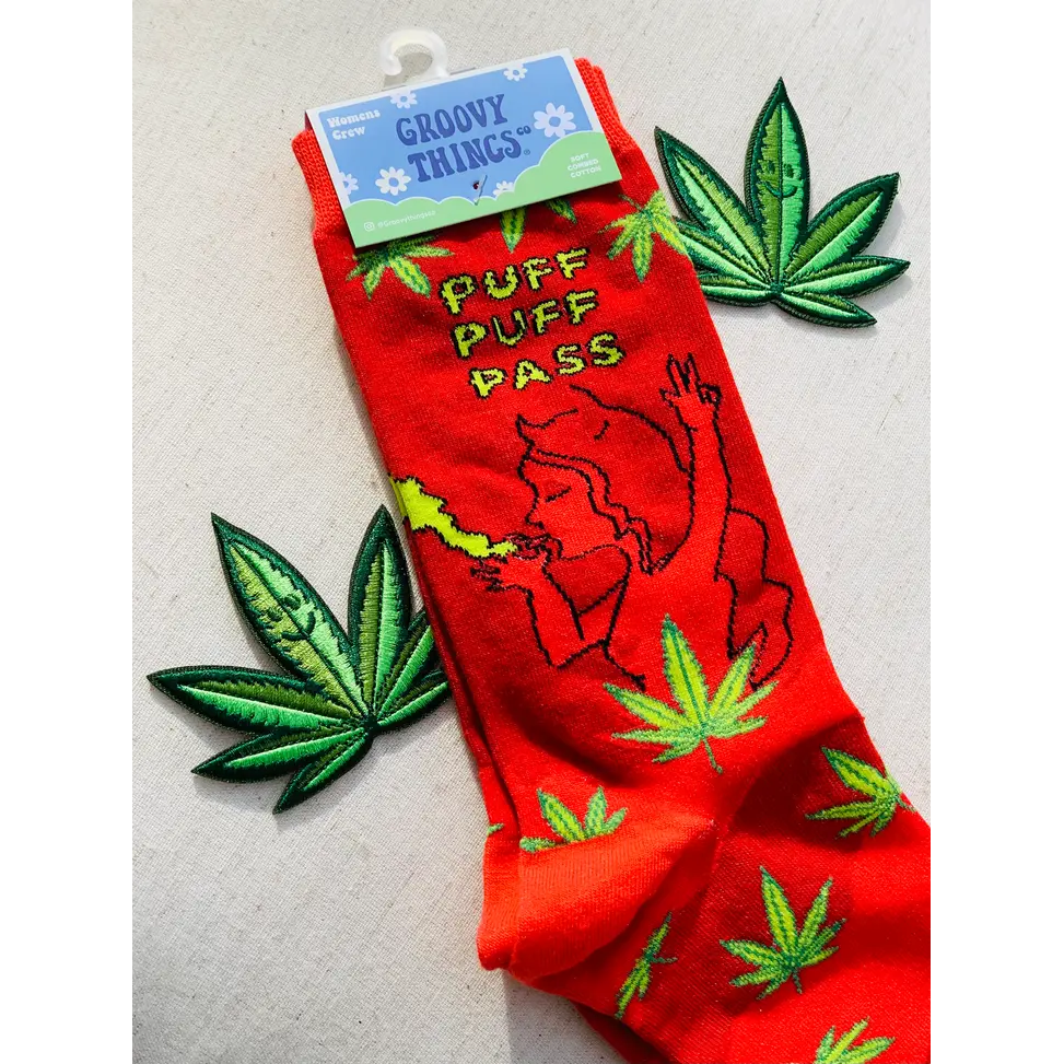 Puff Puff Pass Women's Crew Socks