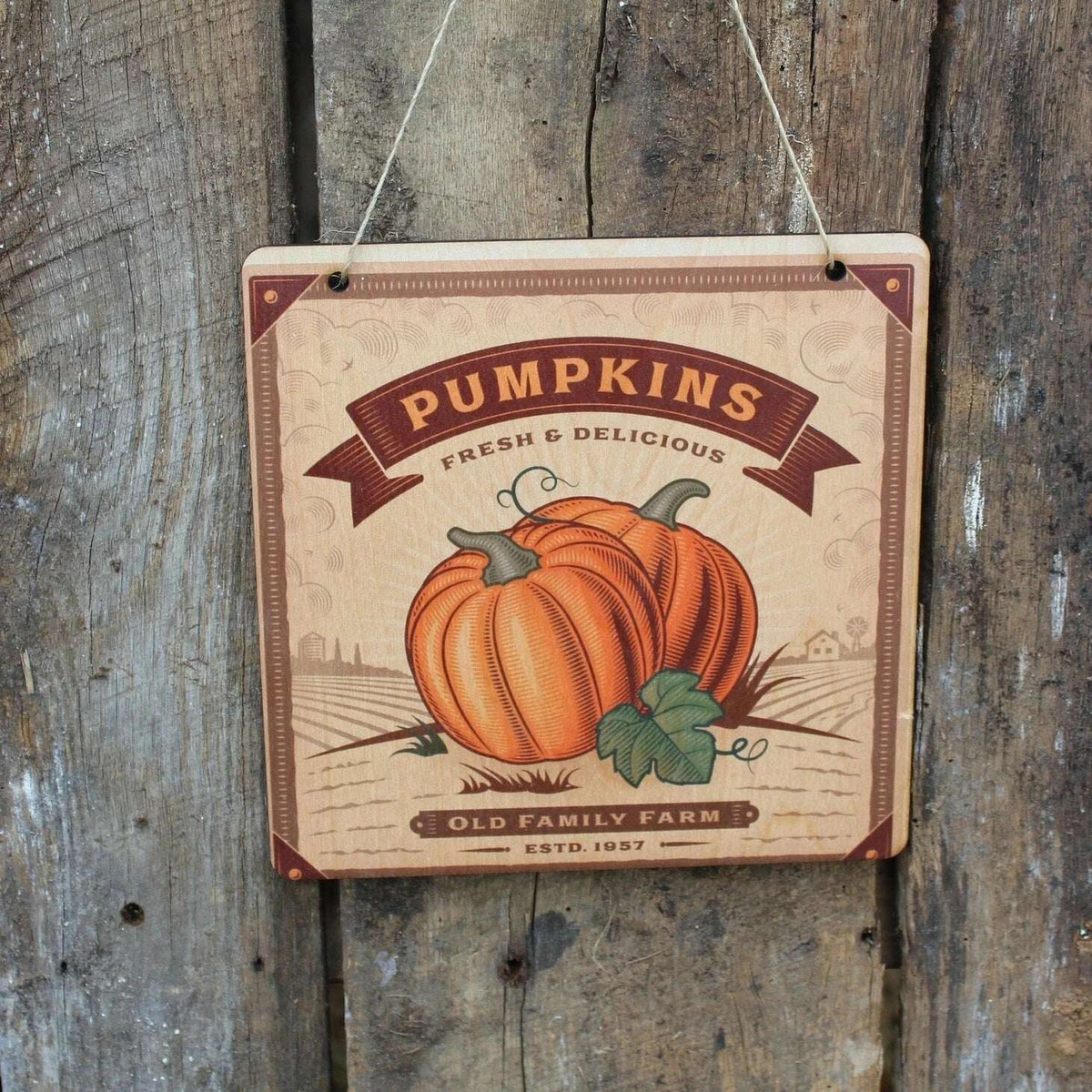 Pumpkin Farm Fall Harvest Wall Decor