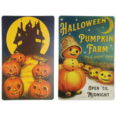 Pumpkin Metal Signs