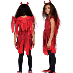 Punk Devil Girl Child's Costume